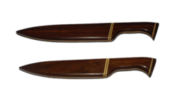 Faca SHARK Bainha de Madeira Imbuia