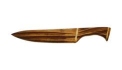 Faca SHARK Bainha de Madeira Muiracatiara